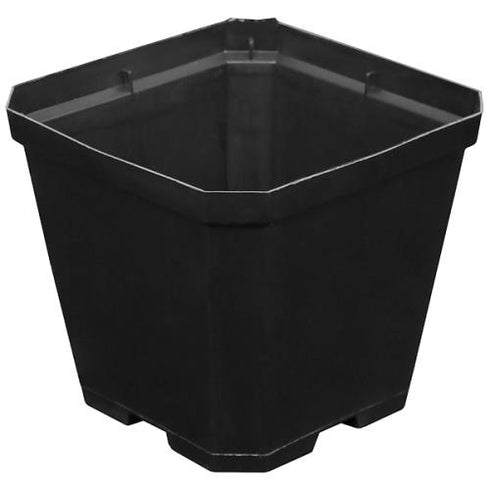 Gro Pro - Black Plastic Pot Hard