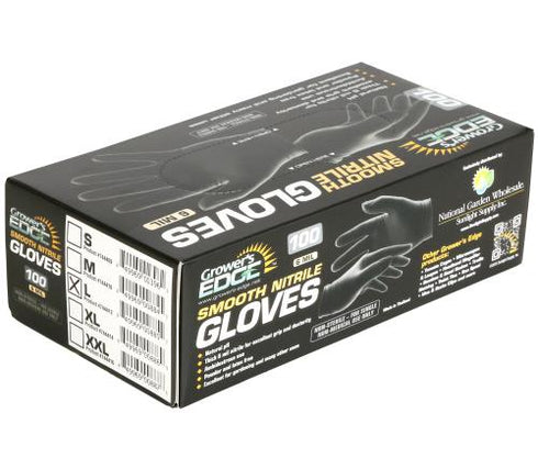 Grower's Edge - Black Powder Free Nitrile Gloves 6 Mil