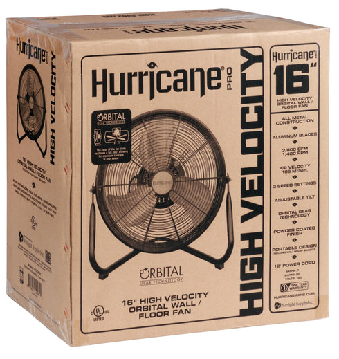 Hurricane - Pro Heavy Duty Orbital Floor Fan