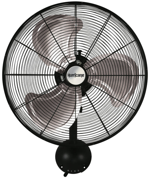 Hurricane - Pro High Velocity Oscillating Metal Wall Mount Fan