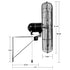 Hurricane - Pro Commercial Grade Oscillating Wall Mount Fan